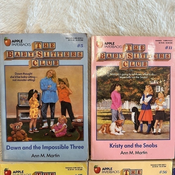 Babysitters Club and Mystery Vintage Lot 8 Books Ann M. Martin Paperback - Picture 2 of 9